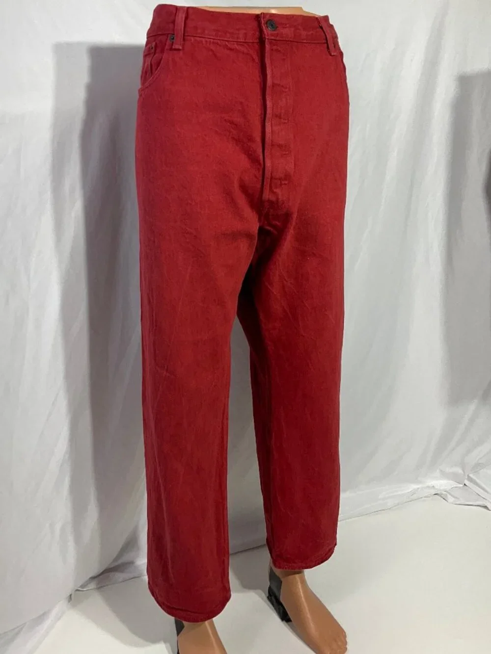 Levi's Men's Straight Jeans in Deep Red